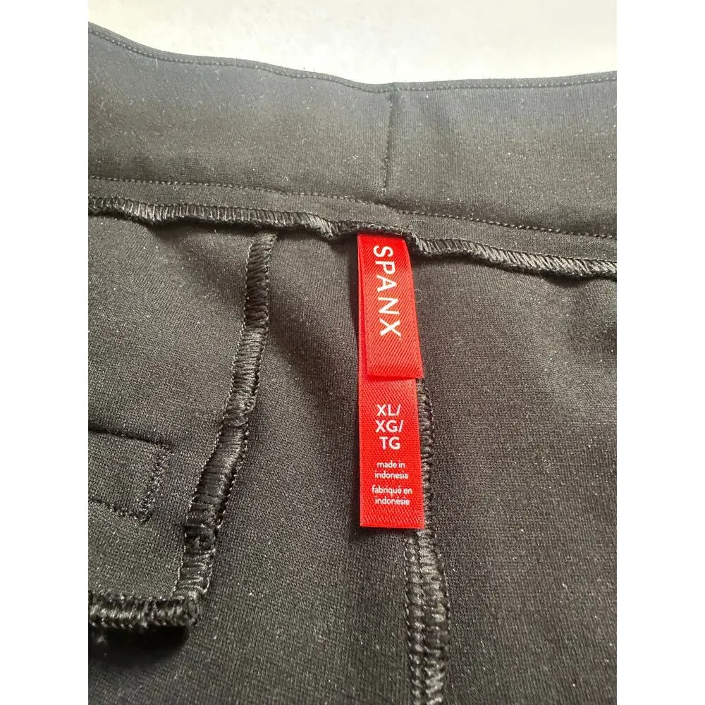 SPANX supersmooth™ PerfectFit Ponte Wide Leg Pant Size XL EUC Black Career